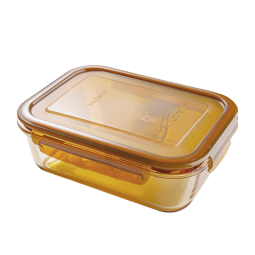 康宁餐具 耐热玻璃饭盒玻璃碗保鲜盒便当盒 盒体可进微波炉烤箱洗碗机 600ml饭盒