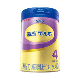 惠氏（Wyeth）S-26 金装4段900g学儿乐学龄前儿童配方奶粉（3-7岁适用） 1罐