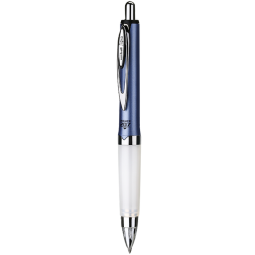 三菱（uni）按动中性笔学生考试办公签字笔软胶笔握UMN-207GG 蓝色笔杆 黑色 1支装