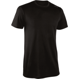 迪卡侬运动短袖T恤速干衣男轻盈透气有氧健身运动T恤男4132286黑色L