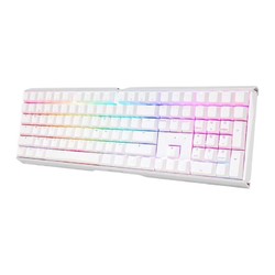 CHERRY樱桃 MX3.0S机械键盘 游戏键盘 电竞键盘 办公电脑键盘 RGB混光键盘 合金外壳 无钢结构 白色红轴