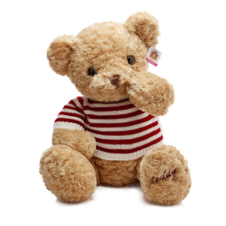 毛衣泰迪熊公仔卡其60cm抱枕毛绒玩具娃娃玩偶女朋友情人节礼物