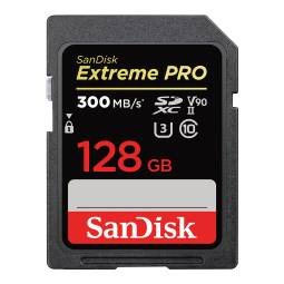 闪迪（SanDisk）128GB V90 SD内存卡U3 C10 8K/4K高速相机存储卡  读速300MB/s 写速260MB/s 影院级高清拍摄