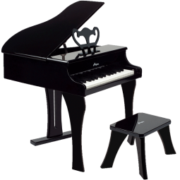 Hape(德国)儿童早教玩具艺术培养30键钢琴典雅黑宝宝生日礼物 E0320