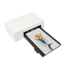 极印留声手机照片打印机器 彩打 白色 迷你 家用便携式迷你 彩色证件照冲洗相片打印机 DHP511基础版白