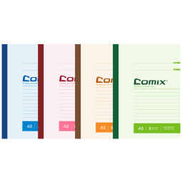齐心（Comix）软面抄笔记本子开学文具/软抄本/记事本 A5/100张 6本装 C4507