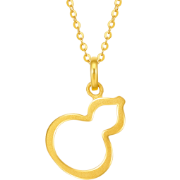 谢瑞麟（TSL）黄金吊坠女款小葫芦系列足金葫芦项坠不含链YR505 约1.25g 工费250元