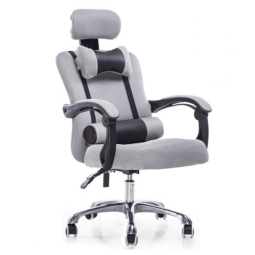 奥伦福特 电脑椅 办公椅子 靠背椅 可躺电竞椅家用人体工学网布椅转椅 灰色可躺