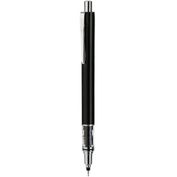 三菱（uni）KURUTOGA自动铅笔 0.5mm不断铅绘图学生考试活动铅笔M5-559 黑色杆 单支装