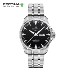 雪铁纳（Certina）瑞士手表 动能系列双历显示自动机械钢带男表 C032.430.11.051.00
