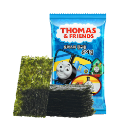 小火车Thomas快乐成长海苔 托马斯韩国进口宝宝零食儿童即食紫菜14.1g