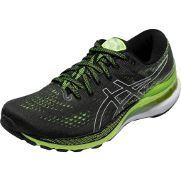亚瑟士ASICS减震跑步鞋稳定支撑跑鞋舒适男鞋回弹运动鞋  GEL-KAYANO 28 黑色/绿色 43.5