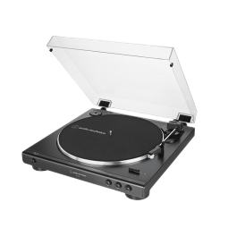 铁三角（Audio-technica）AT-LP60X DGM 自动皮带传动唱盘 音乐唱片 黑胶唱机唱片机复古唱片机留声机 黑色