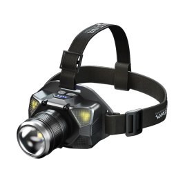 Warsun W81s头灯可变焦感应赶海头戴式强光充电远射防水工作矿灯钓鱼