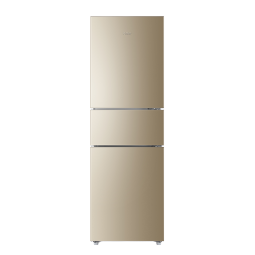 海尔（Haier）冰箱235升三开门风冷无霜 智能双变频一级能效 干湿分储 家用小型节能电冰箱