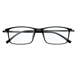 目匠 防辐射眼镜框 近视眼镜男女款防蓝光护目镜全框超轻TR眼镜架 170 磨砂黑+送1.56防蓝光片