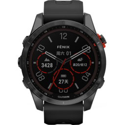 佳明（GARMIN）Fenix7S太阳能PVD石墨灰精英版血氧跑步高尔夫户外运动手表