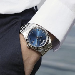 帝舵tudor瑞士手表男皇家系列自动机械男士腕表m286000005蓝盘41mm