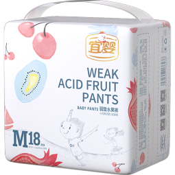 宜婴迷你小包装尿不湿 多尺码可选 水果拉拉裤M18片【6-11kg】