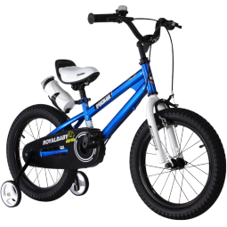 优贝（RoyalBaby）儿童自行车男女童车脚踏车学生山地车 5岁-8岁 表演车16寸 蓝色
