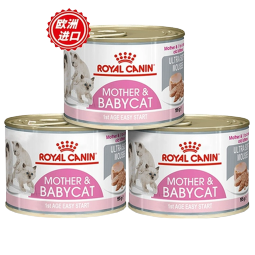 皇家奶糕罐头慕斯幼猫1-4个月离乳期奶糕孕猫罐头湿粮猫零食195g/罐 猫慕斯奶糕罐195g * 3罐