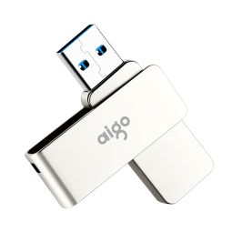 爱国者（aigo）USB3.2 U盘 U330金属旋转系列 新升级读速200MB/s 快速传输出色出众支持定制银色 32G【USB3.2金属旋转】