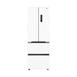 美的（Midea）M60隐形嵌421法式多门四开门超薄零嵌入式平嵌一级变频除菌净味大容量家用电冰箱MR-421WUFPZE白色