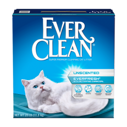 铂钻（EverClean）铂钻原装进口猫砂 欧版活性炭除臭 膨润土低尘混合猫砂6L  5.4kg 小金盒