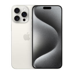 Apple 【24期|免息套餐可选】苹果15promax A3108 iphone15promax 苹果手机apple 白色钛金属 256GB 官方标配