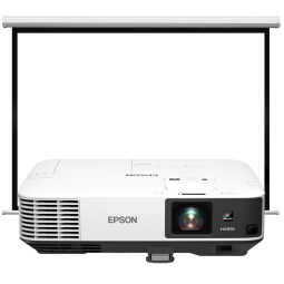 爱普生（EPSON）CB-2155W 投影仪 投影机 商用 办公 会议 (含120英寸16:10电动幕布 高清 5000流明 含安装 )