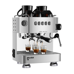 格米莱（GEMILAI） 半自动家用商用咖啡机意式 专业现磨奶茶店专用  CRM3018 水镜银