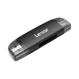 雷克沙（Lexar） 读卡器多功能二合一USB3.2 Type-C双接口 高速读取TF卡SD卡 TF/SD内存卡读卡器 RW310读卡器