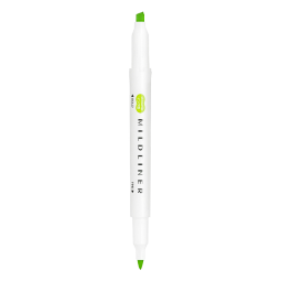 斑马牌 (ZEBRA)双头柔和荧光笔 mildliner系列单色划线记号笔 学生标记笔 WKT7 柑绿