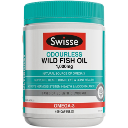 Swisse 无腥味野生鱼油软胶囊Omega-3 1000mg400粒/瓶 海外进口 鱼油1000mg