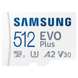 三星（SAMSUNG）512GB TF（MicroSD）存储卡EVOPlus U3V30A2读160MB/s 适用手机游戏机平板switch新老品随机发货