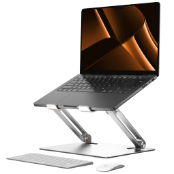 极川(JRC)笔记本支架电脑支架散热支架无极升降悬空立式增高托架苹果Mac联想拯救者华为铝合金折叠架子