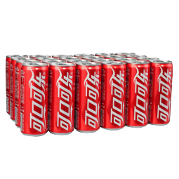 可口可乐（Coca-Cola）经典口味可乐汽水碳酸饮料 新老包装随机发 330ml*24罐