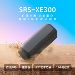 索尼（SONY）SRS-XE300 便携式蓝牙音箱 音响 广阔声场 IP67防水防尘 户外音箱 重低音 24小时续航 黑色