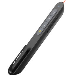 诺为N76红光 黑色PPT激光翻页笔 百米遥控充电款教师超链教鞭 360度控制多媒体音量控制遥控笔