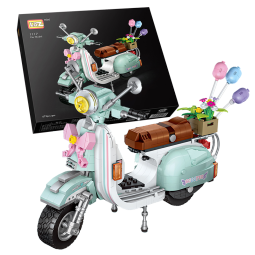 俐智（Loz）拼装积木六一儿童节玩具摩托车模型送男孩生日礼物女1117小绵羊