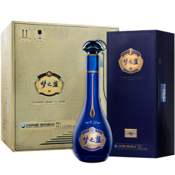 洋河梦之蓝M6+ 蓝色经典 绵柔白酒 52度 550mL 4盒 整箱装