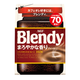 AGF日本进口 Blendy特浓烘焙冰水速溶黑咖啡粉 混合风味 140g/袋70杯