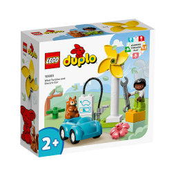 乐高（LEGO）积木得宝10985 风力发电机汽车大颗粒积木桌儿童玩具儿童节礼物
