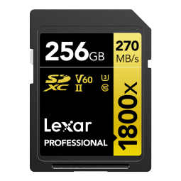 雷克沙1800X V60 SD卡相机内存卡高速U3 4K高清 微单反SD存储卡大卡 SD卡 256G 新升级读280M 写205M 强悍影像性能