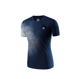 361度短袖速干t恤男新款夏季弹力吸湿排汗运动t恤圆领跑步健身速干衣 【推荐】【男款】深墨蓝4123D 3XL