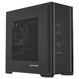 长城（Great Wall）冰霜X3B黑色电竞机箱（MATX主板/细钢网面板/顶部360水冷位/9风扇位/USB3.0/细网孔铁侧板 ）