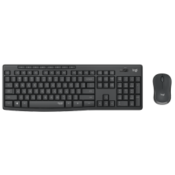 罗技（Logitech）MK295 键鼠套装 无线键鼠套装 办公键鼠套装 轻音键鼠套装 全尺寸 带无线2.4G接收器 黑