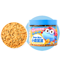 小鹿蓝蓝_宝宝肉松海苔 儿童零食儿童肉松拌饭拌面料鲜猪肉调味 80g