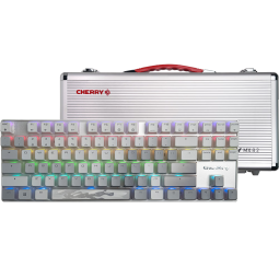 CHERRY樱桃 MX8.2 Xaga曜石 无线键盘 蓝牙三模机械键盘 三透PBT键帽  客制化键盘 定制光效 白色银轴