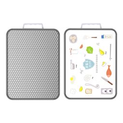 双枪 抗菌不锈钢+塑料切菜板双面砧板防刀痕防霉案板面板45*29*2.2cm